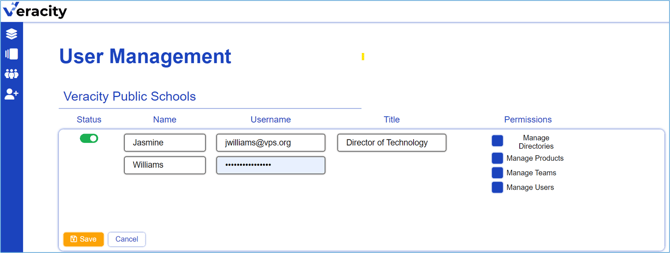 User Management Creation