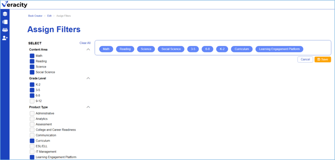 assign filters