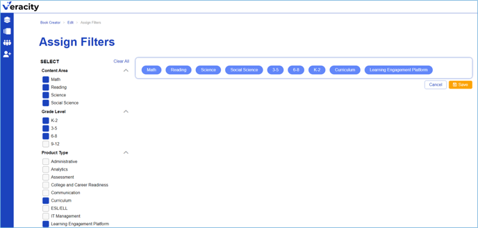 assign filters